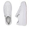 Rieker Macao Laced Platform Trainer - White Leather